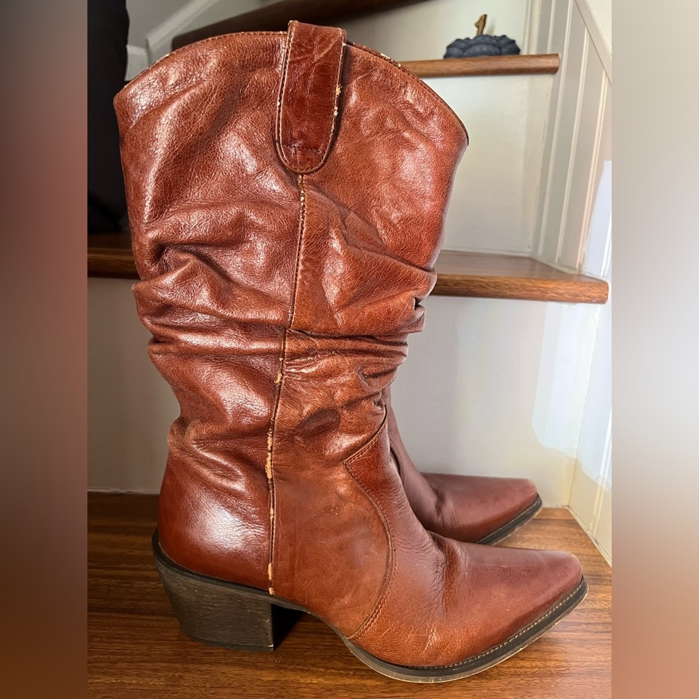 Miz Mooz Size US 6.5 / EU 37 Camel Brown Leather Boots